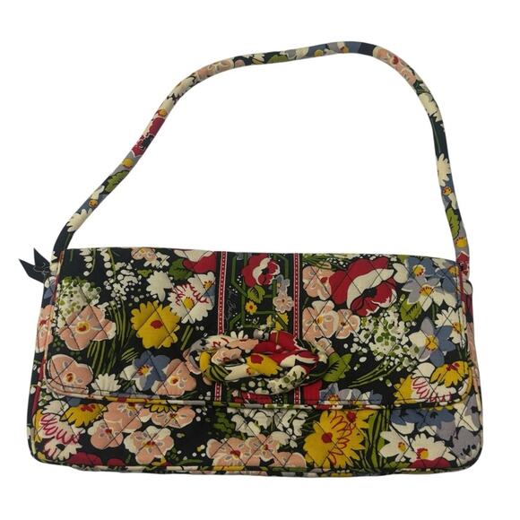 VERA BRADLEY Knot Just A Clutch RETIRED Poppy Fields Shoulder Bag - Picture 1 of 10